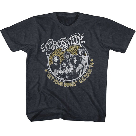 AEROSMITH Tシャツ Aerosmith Get Your Wings Vintage Navy Youth T-shirt - Etsy