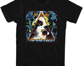 Def Leppard Hysteria Boxed Black Adult T-Shirt