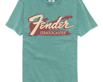 Fender Guitars Strat Seafoam Comfort Colors T-Shirt