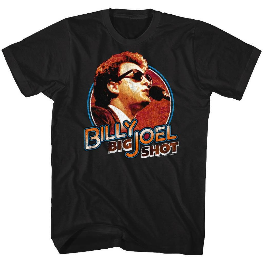 Discover Billy Joel Big Shot Black Adult T-Shirt