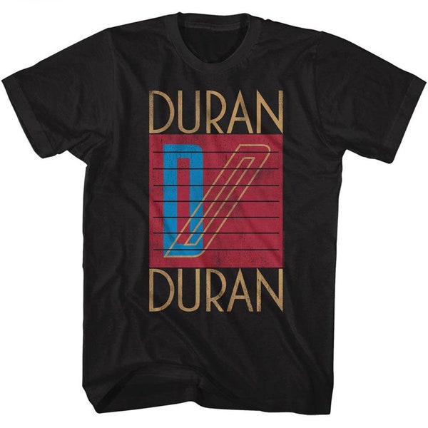 Koszulka dla dorosłych z logo Duran Duran w kolorze czarnym