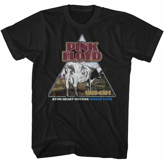 Pink Floyd Atom Heart Mother Black Adult T-shirt - Etsy Israel