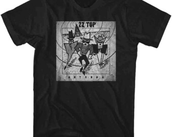 ZZ Top Men's T-shirt Antenna Album Cover Graphic Tee 1994 CD Art