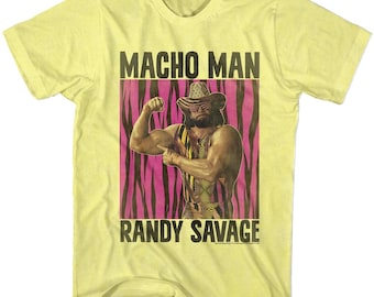 Macho Mann Randy Savage Gelb Heather Erwachsenen-T-Shirt