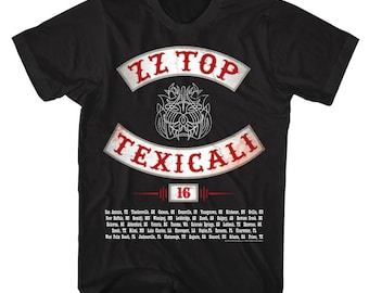 Camiseta preta adulta ZZ Top Texicali