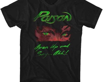 Poison Open Up Black Adult T-Shirt