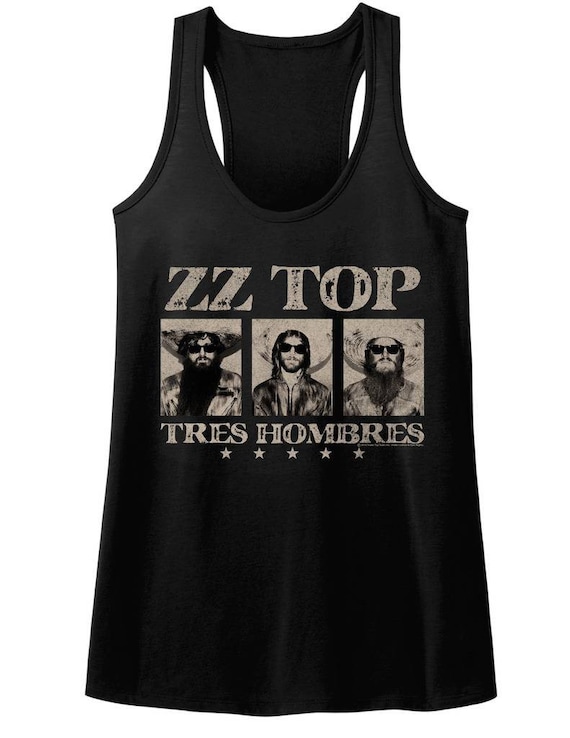 ZZ Top ZZ Top ブラック レディース レーサーバック タンクトップ T 