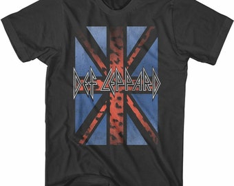 Maglietta Ufficiale Def Leppard – Rock Off Classic Triangle – Unisex, Maniche Corte, Nera, Taglia M
