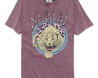 Def Leppard Pastel 2 Berry Comfort Color T-Shirt