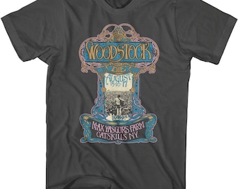 Camiseta con póster ahumado de Woodstock Nouveau