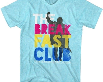 Camiseta azul claro jaspeada de Breakfast Club para adultos