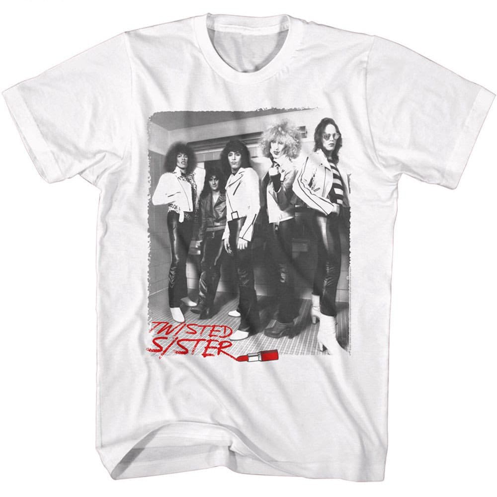 Twisted Sister Lipstick Logo White Adult T-shirt - Etsy