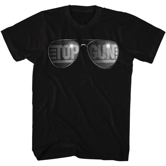 Top Gun Officially Licensed America T-Shirt - Classic Black Tee With Logo