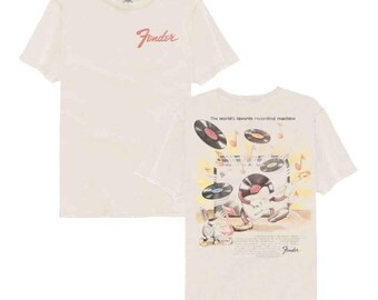 Fender Guitars 70's Rekord Poster F/B Ivory Comfort Colors T-Shirt