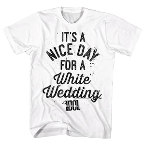 Billy Idol Nice Day White Adult T-Shirt