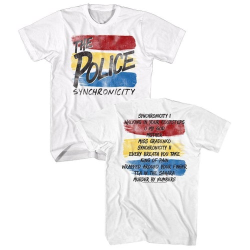 The Police '79 World Tour White Adult T-shirt - Etsy