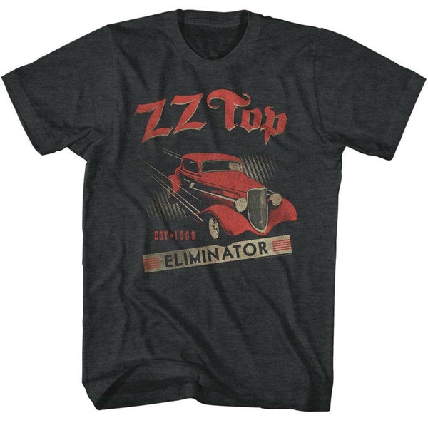 ZZ Top Est 1969 Black Heather Adult T-Shirt