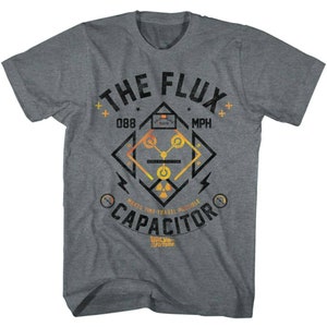 Back to the Future The Flux Capacitor Graphite Adult T-Shirt