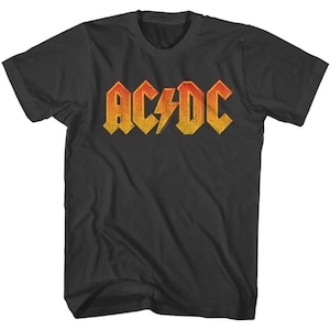 AC/DC Distressed Orange Smoke Adult T-shirt - Etsy