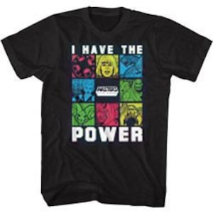 Maglietta blu navy Masters of the Universe I Have The Power Boxes