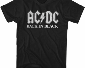AC/DC Back In Black Black Adult T-Shirt