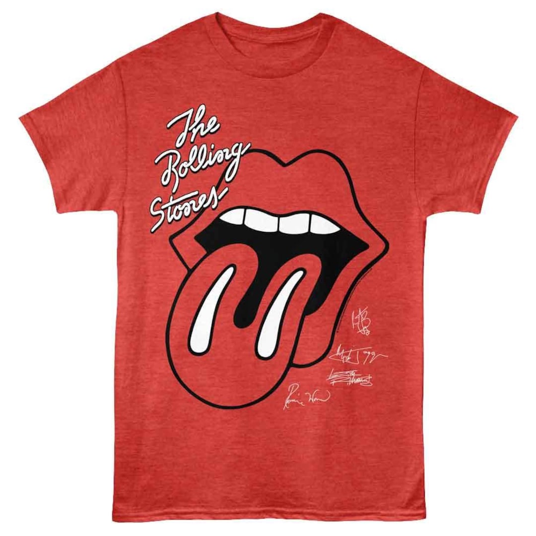 Rolling Stones Classic Stones Red Heather T-shirt - Etsy
