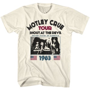 Motley Crue SATD83 Natural Adult T-Shirt
