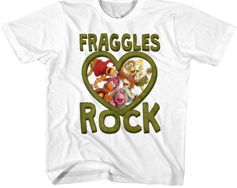 Fraggle Rock Fraggles Rock camiseta blanca juvenil