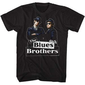 The Blues Brothers New Blue Black Adult T-Shirt