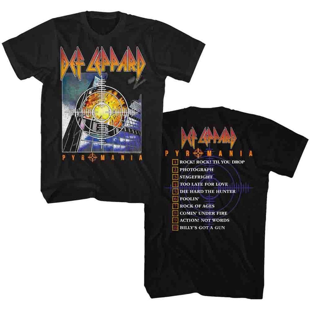 Def Leppard Pyromania Album Black Adult T-shirt - Etsy Canada