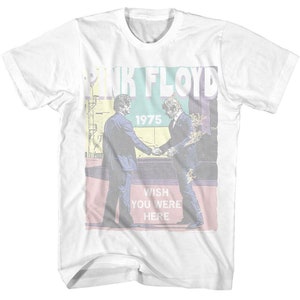 Camiseta blanca con el mensaje "Wish You" de Pink Floyd