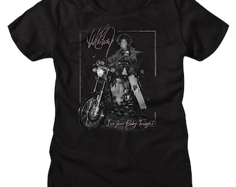 Whitney Houston Motorcycle Black Women's T-Shirt