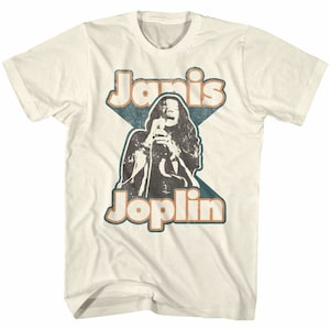 Janis Joplin Janis Natural Adult T-Shirt
