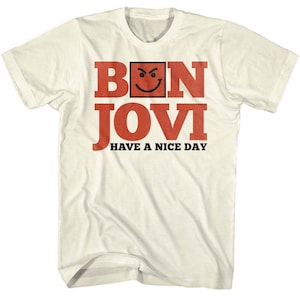 Bon Jovi Have A Nice Day Natural Adult T-Shirt