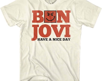 Bon Jovi Have A Nice Day Natural Adult T-Shirt