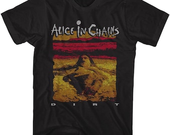 Alice In Chains Dirt Album Art Black T-Shirt
