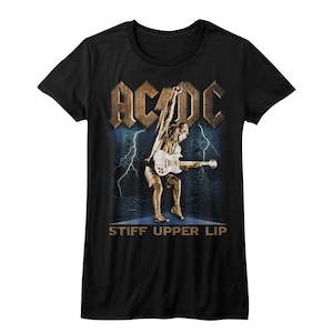 AC/DC Stiff Black Junior Women&#39;s T-Shirt