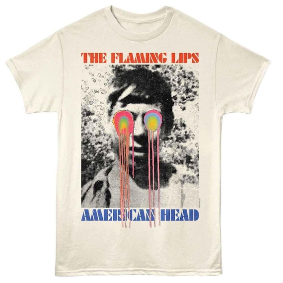 The Flaming Lips American Head Natural T-shirt - Etsy