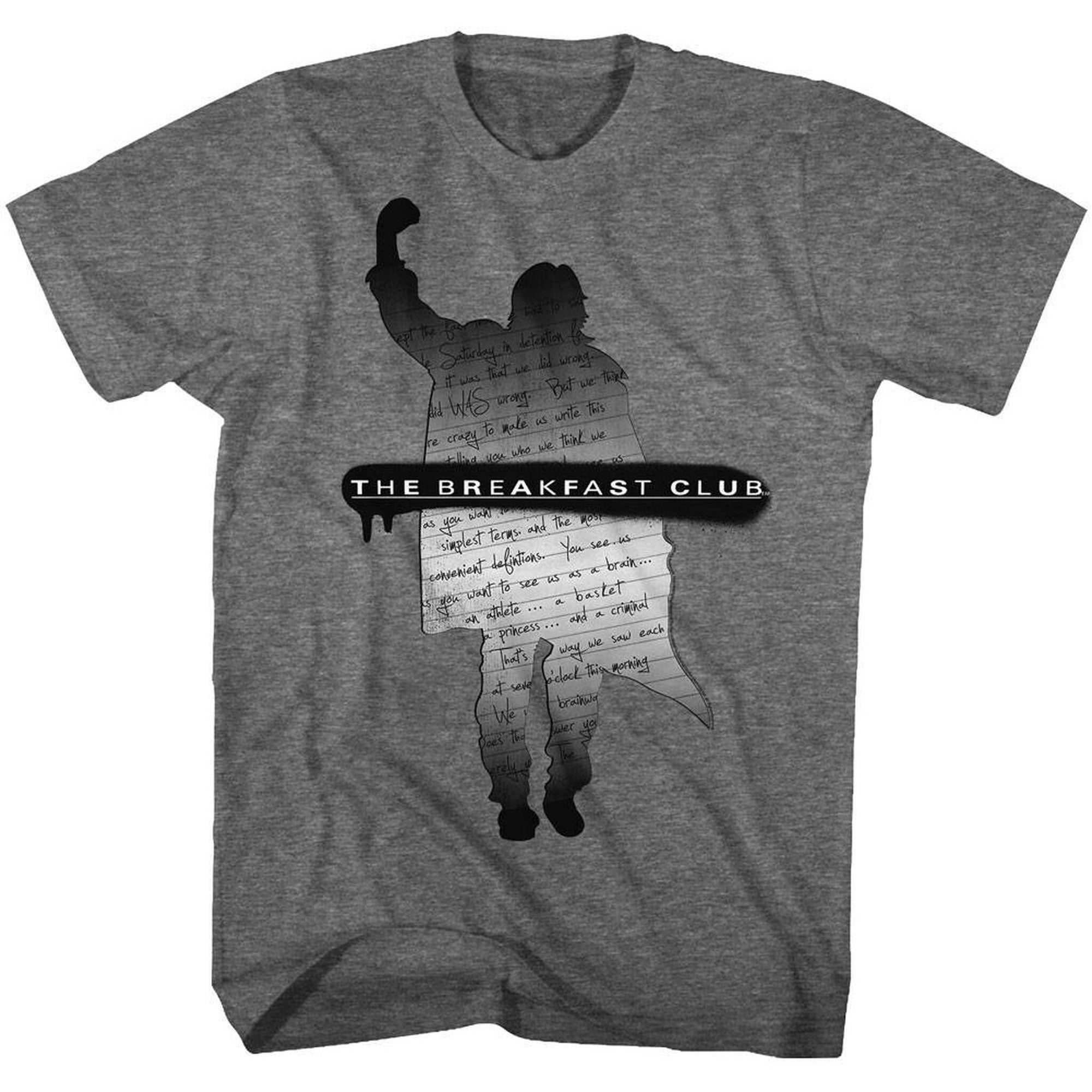 Breakfast Club Silhouette Note Adult T-Shirt