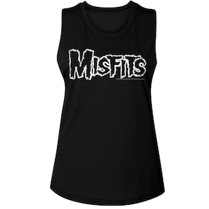 Misfits Logo Schwarz Frauen Muskel Tank Top