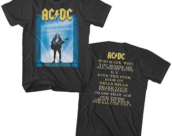 Retro ACDC World Tour 88 T-shirt Size.l - Etsy
