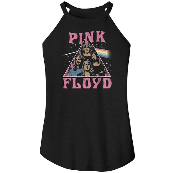 Pink Floyd In Space Black Women's Sleeveless Rocker T-Shirt