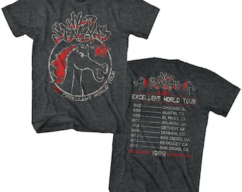 Bill and Ted Most Excellent Tour Black Heather Adult T-Shirt