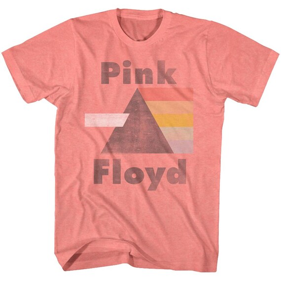 Pink Floyd Pink Floyd Coral Silk Heather Adult T shirt Etsy