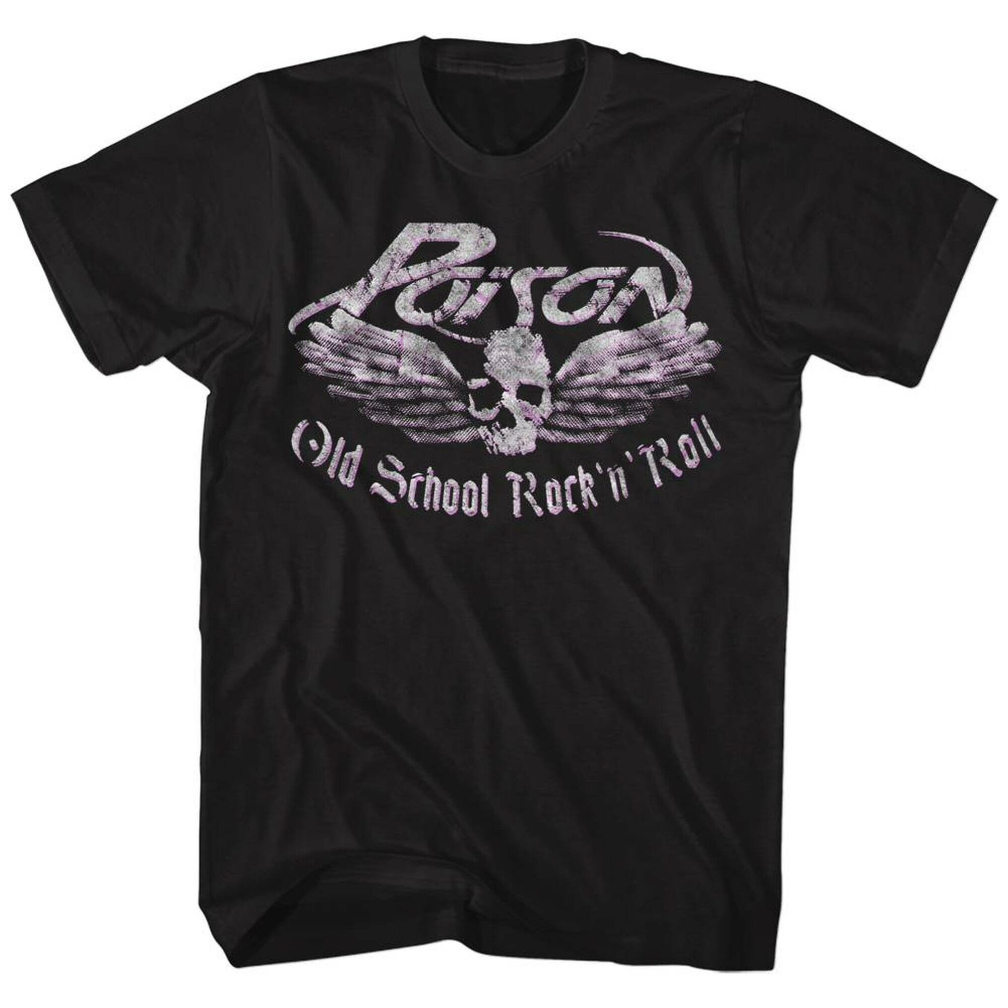 Poison Old School Rock 'N Roll Schwarz Erwachsene T-Shirt Poison Old School Rock 'N Roll Schwarz Erwachsene T-Shirt