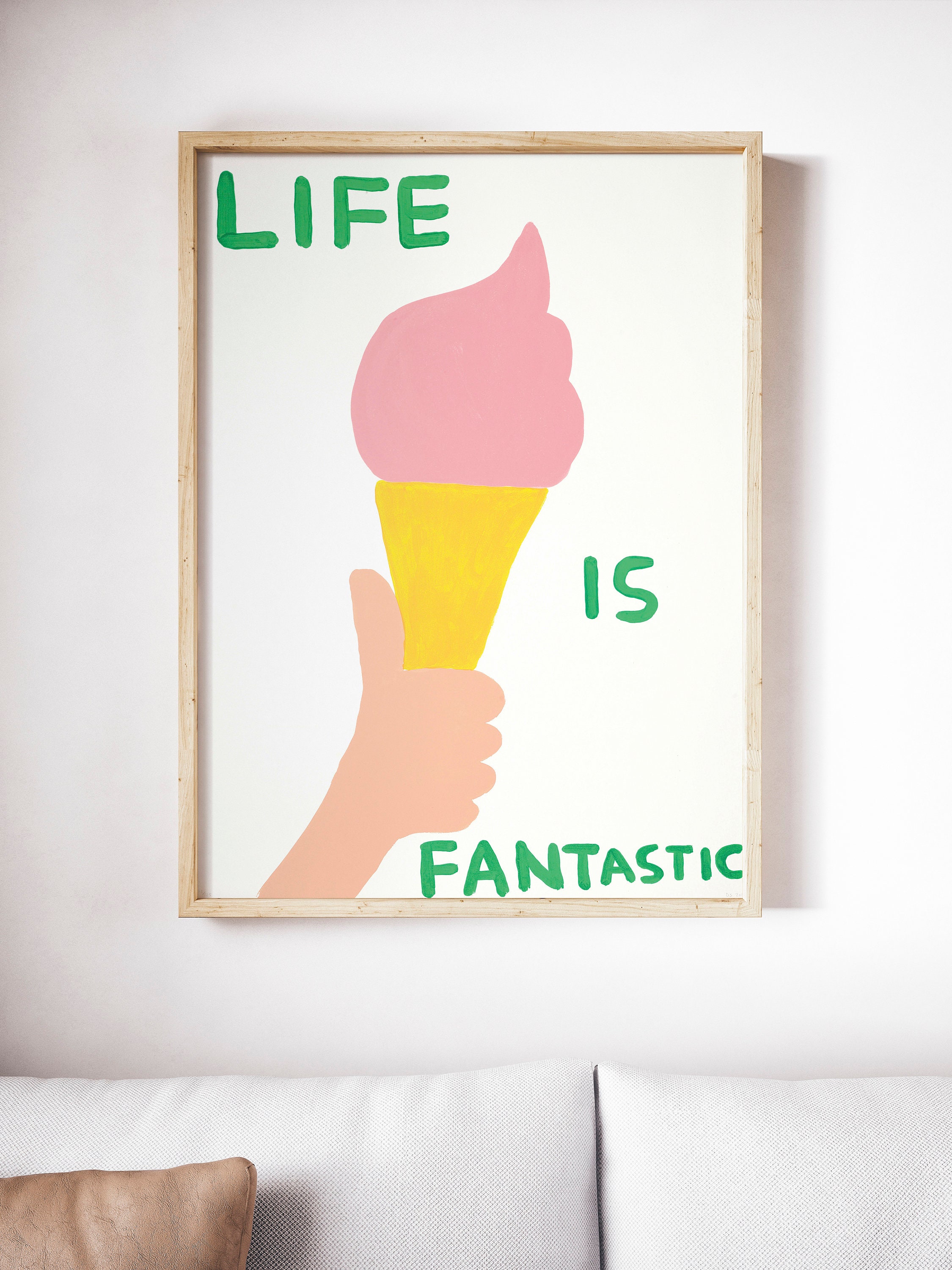 David Shrigley Life is Fantastic Print High Quality