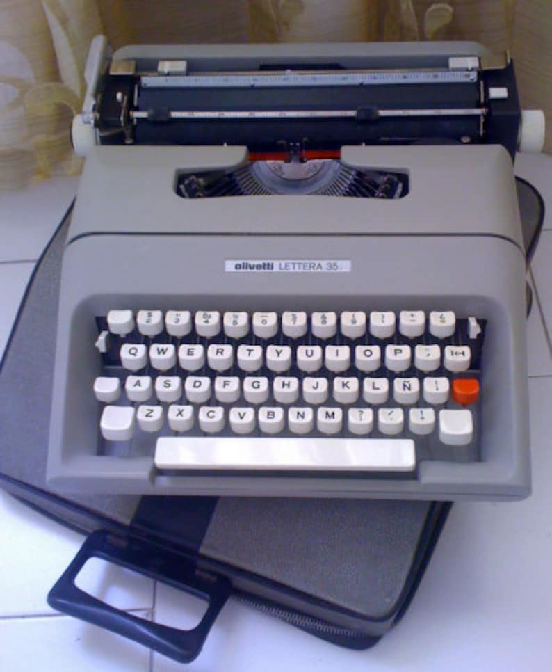 Vintage Hermes 3000 Portable Typewriter In Carry Case - I Like Mikes - Foto 4