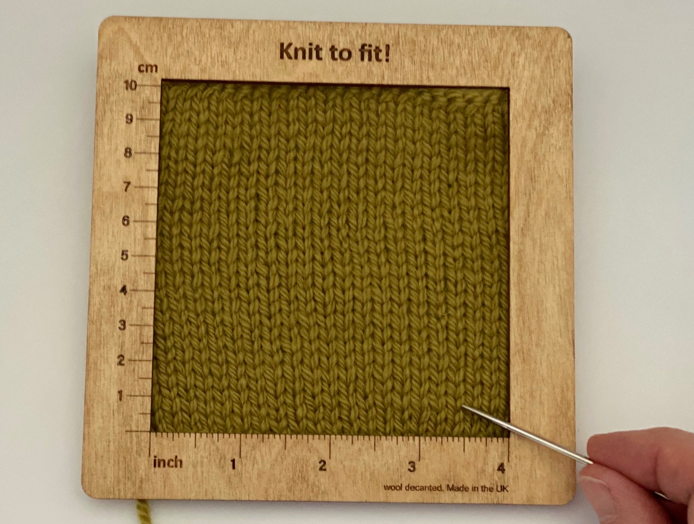 Knitting Tension Ruler Gauge Measuring Ruler Gift for Etsy UK