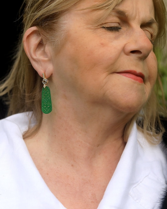Boucles d'oreilles Ayala Bar,pendantes,cristaux verts ,rouges Boucles d'oreilles Ayala Bar,pendantes,cristaux verts ,rouges