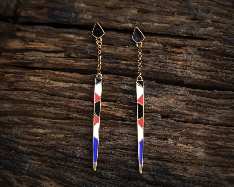 Boucles d'oreilles CLIP ON NON Percées Pinces Pendante - Etsy France